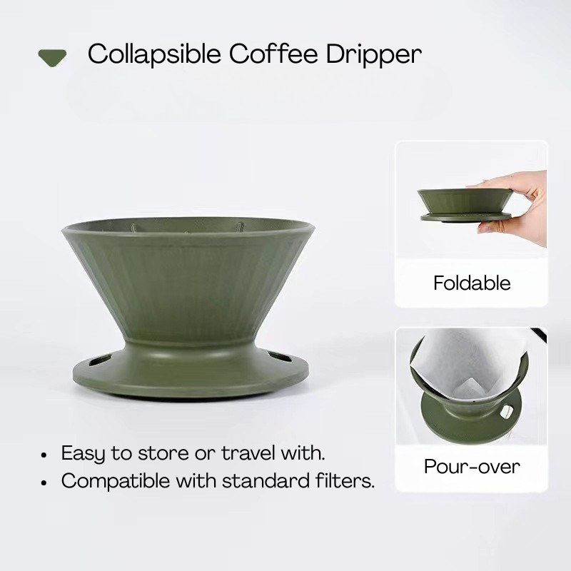 Collapsible Coffee Dripper - Dual Brew Modes for Precision Brewing