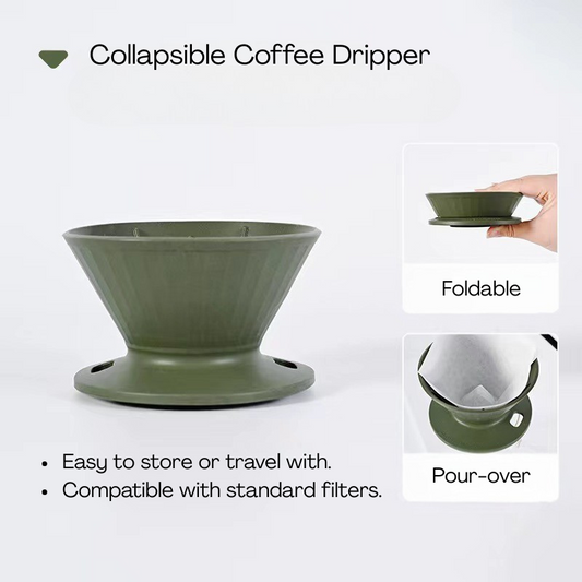 Collapsible Coffee Dripper - Dual Brew Modes for Precision Brewing